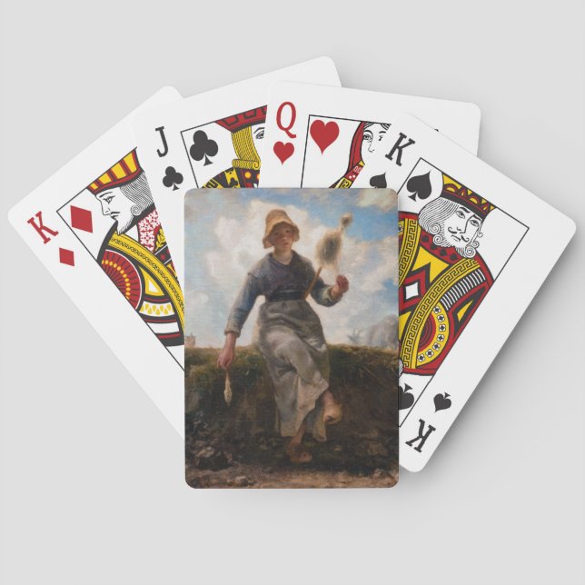 Baralho Jean-Francois Millet - The Spinner Girl (Verso)