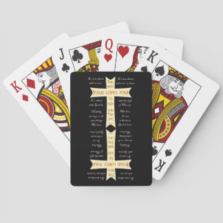 Baralho Jesus ama você - Jogando cartas para cima