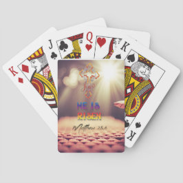 Baralho Jesus Ouro Cross Ele Está Risen Matthew 28:6