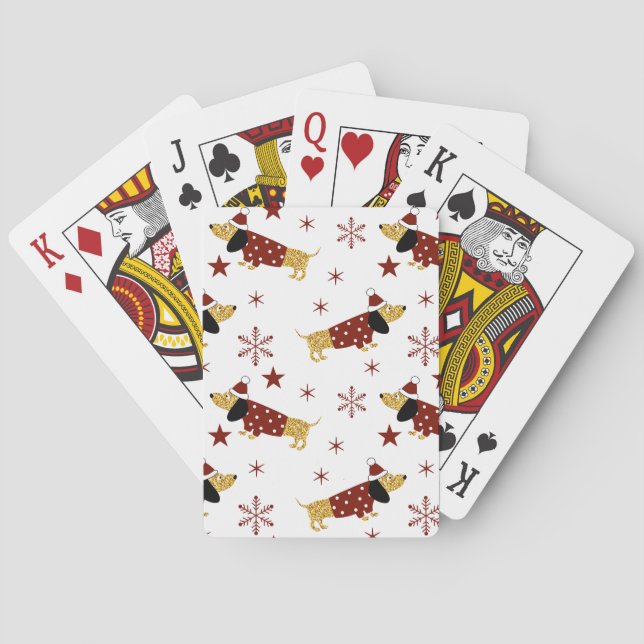 Baralho Jingle All Dachshund Way (Verso)