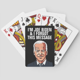 BARALHO JOE BIDEN FUNNY ESQUECEU CARTÕES DE REPRODUÇÃO DE 