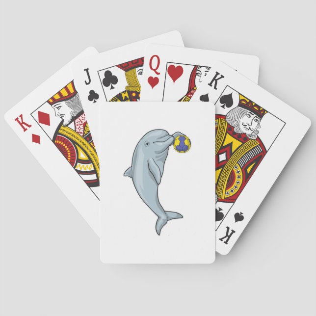 Baralho Jogador de Andebol de Golfinho (Verso)