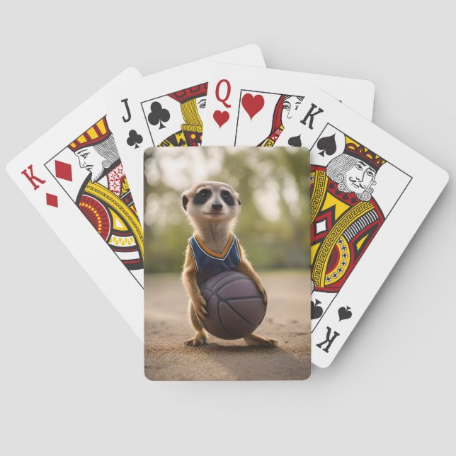 Baralho Jogador de Basquete Suricata Júnior, (Verso)