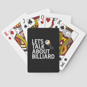 Baralho Jogador de Bilhar Vamos Falar De Billiard