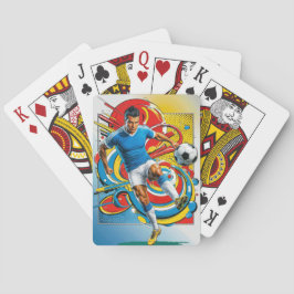 Baralho Jogador de Futebol Dinâmico em Ação