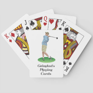 Baralho Jogador de golfe dos cartões de jogo do Grandad