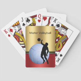 Baralho Jogador de Voleibol e Personalização elegante da B