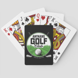 Baralho Jogador do Clube Golf Pro Golf, nome personalizado