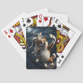 Baralho Jogando cartas.