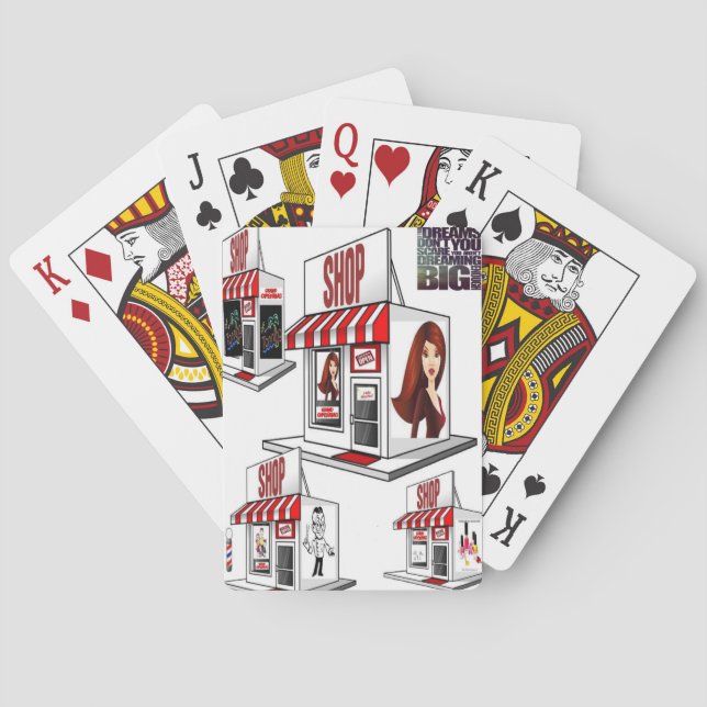 Baralho Jogando cartas compro de beleza cosmetóloga (Verso)