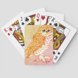 Baralho Jogando cartas: corujas