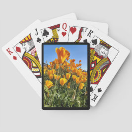 Baralho Jogando Cartões California Poppia Black Frame