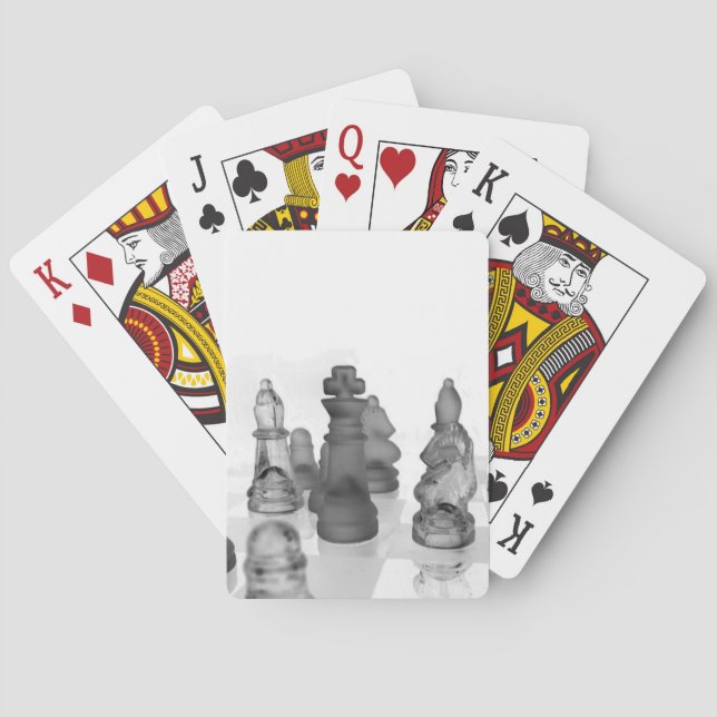 Baralho Jogando Cartões Clássicos. (Verso)