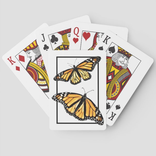 Baralho Jogando Cartões Par de Monarcas (Verso)