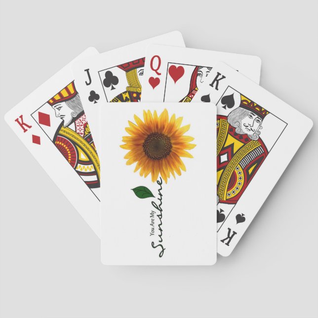 Baralho Jogando Cartões - Você É Meu Sol (Verso)