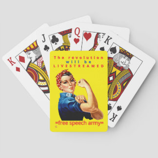 Baralho jogar cartas "A REVOLUÇÃO..."