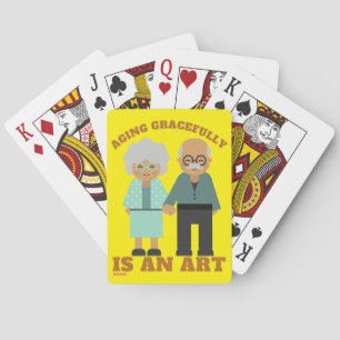 Baralho jogar cartas "ENVELHECIMENTO GRAVE..."