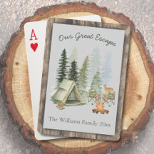 Jogo de Cartas de Família Divertido para Férias de