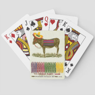 Baralho Jogo de festa vintage "Pin the Tail on the Donkey"