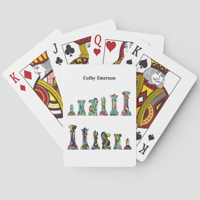 Baralho Jogo Jogadores - Conjunto de Peças do Rainbow Colo (Verso)