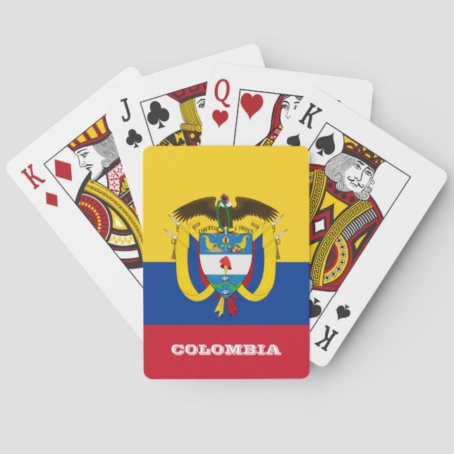 Baralho Jogos Colombianos de Sinalizador, Colômbia Jogando (Verso)