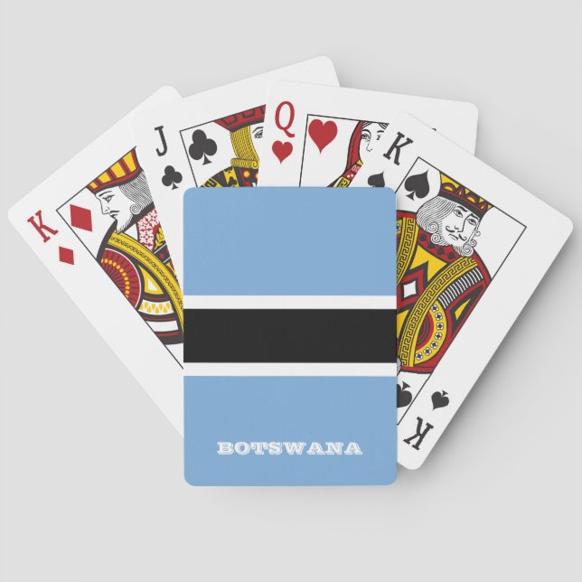 Baralho Jogos de Bandeira do Botsuana (Verso)