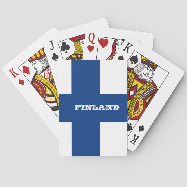 Baralho Jogos Finlandeses de Bandeira, Finlândia (Verso)