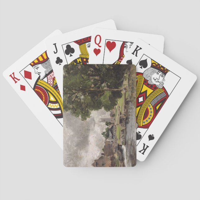 Baralho John Constable | Dedham Lock e Mill (Verso)