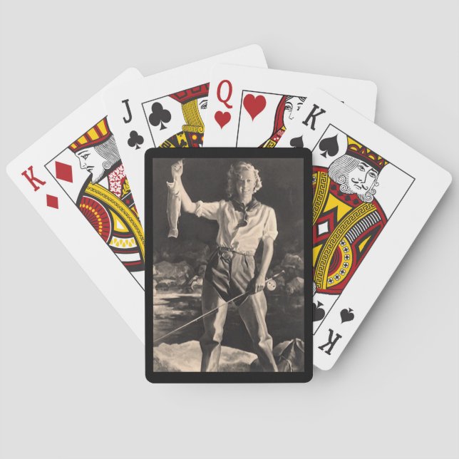 Baralho Joia divertida, jogando no campo de viagem da van (Verso)