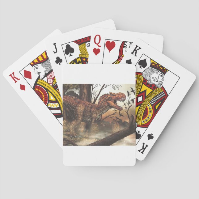 Baralho Jornada Jurássica: Dinossauro em seu Habitat Natur (Verso)