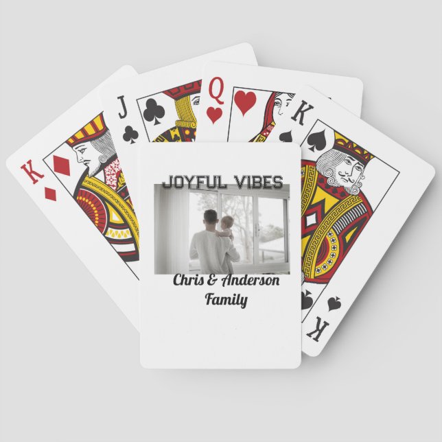 Baralho Joyful Vibes pai filho da família Natal p (Verso)