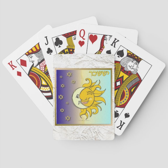 Baralho Judaica 12 Tribos Israel Issachar (Verso)