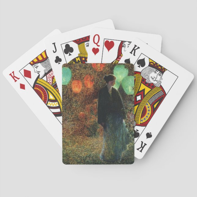 Baralho Julho Night (por Childe Hassam) (Verso)