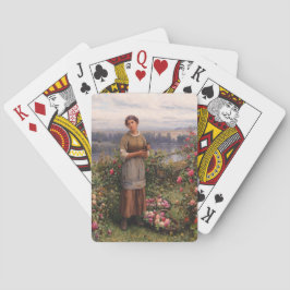 Baralho Julia Gathering Rosa (Bela Garota e Flores)