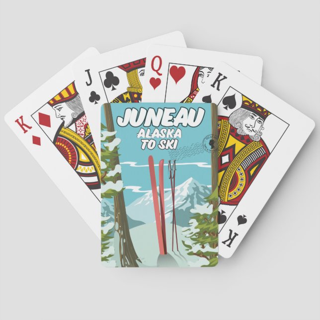 Baralho Juneau Alasca Para Esqui (Verso)