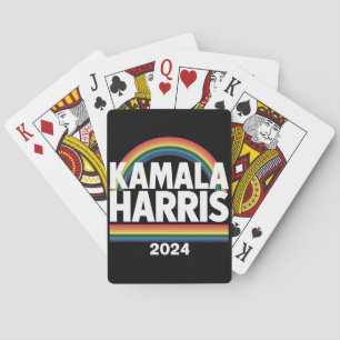 Baralho Kamala Harris 2024 Arco-íris Orgulho Gay LGBT Elei