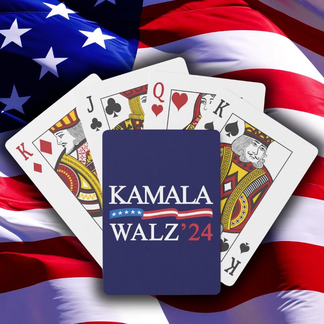 Baralho Kamala Harris Walz 2024 Obviamente Azul (Criador carregado)