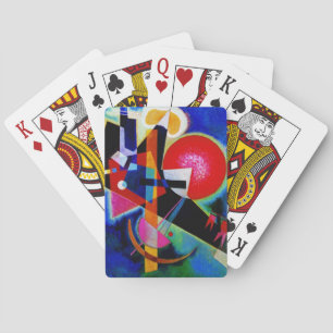 Baralho Kandinsky na pintura de Abstrato azul