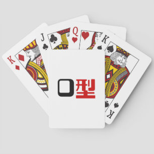 Baralho Kanji do japonês do grupo sanguíneo O