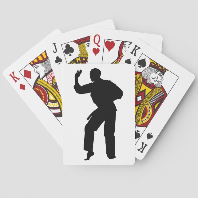 Baralho Karate Silhouette Stance (Verso)