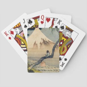 Baralho Katsushika Hokusai - Menino Vivendo o Monte Fuji