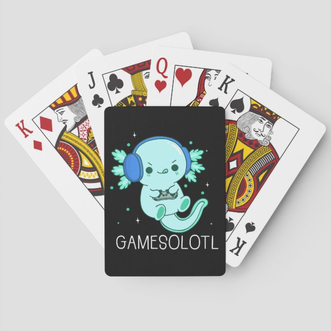 Baralho Kawaii Gamesolotl Axolotl Gamer (Verso)