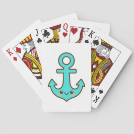 Baralho Kawaii Turquoise Anchor - Whimsical & Cheerful