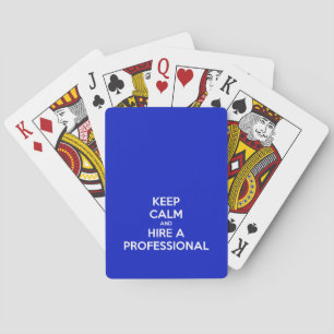 Baralho Keep calm and a hire professional