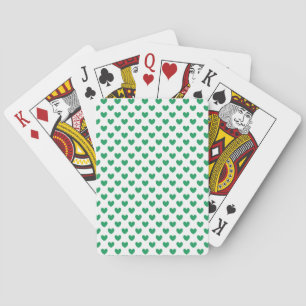 Baralho Kelly Green Polka Hearts em branco