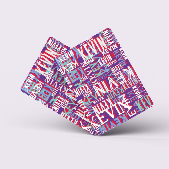 Baralho Kevin Custom Name Repete Modern Purple Color (Criador carregado)