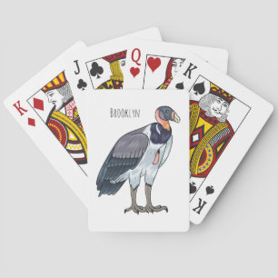 Baralho King vulture bird cartoon illustration
