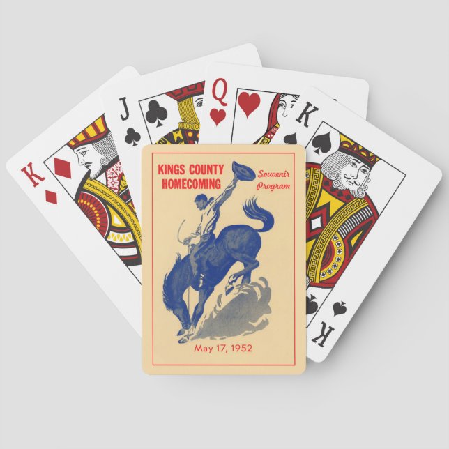 BARALHO KINGS COUNTY - HANFORD - CALIFORNIA PLAYING CARDS. (Verso)