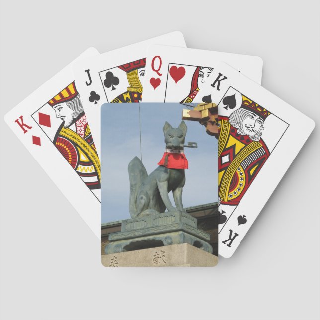 Baralho Kitsune キ ツ ネ (Fox) com Key in Mouth (Verso)