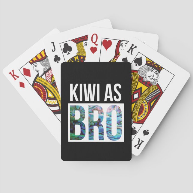 BARALHO KIWI DA NOVA ZELÂNDIA COMO IRMÃO (Verso)